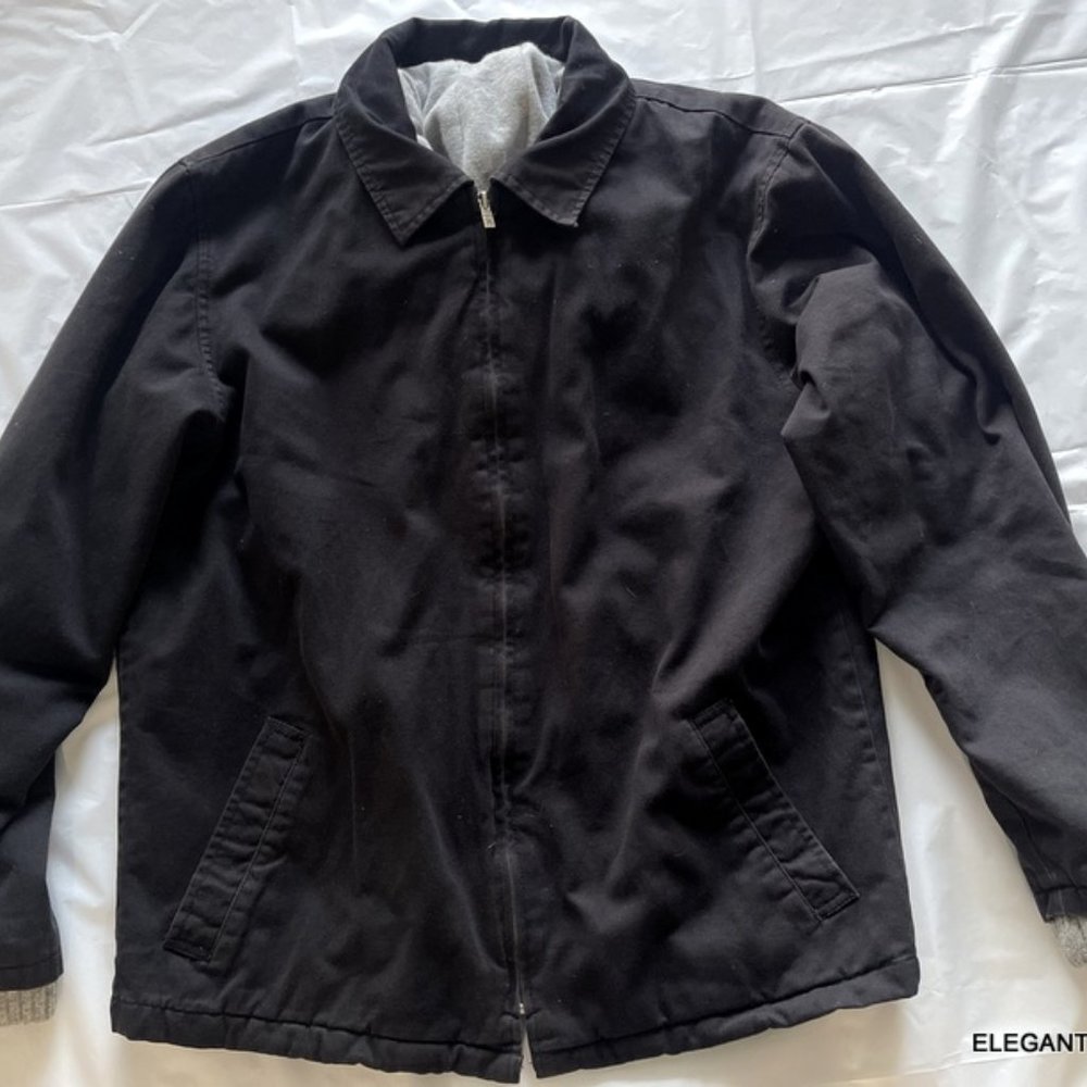 Hurley Black Jacket Mens M Fleece Hooded Lined Sweat Casual Jacket Streetwear